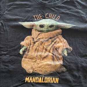 Star Wars Black Tee with The Child Graphic